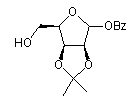 1-O-Benzoyl-2,3-O-isopropylidene-D-lyxofuranoate